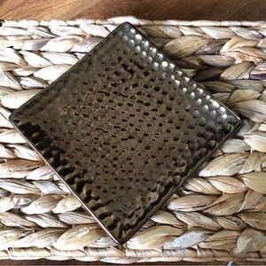 Hometrends ceramic bronze tray